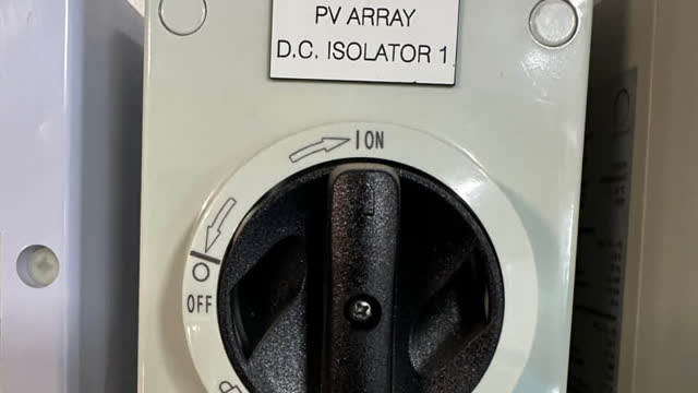 <p>This photo shows the centre switches above the battery in the garage</p>
