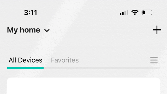<p>Click the "+" icon in the top right corner of the main screen of the application to start the process of adding the smart switch.</p>