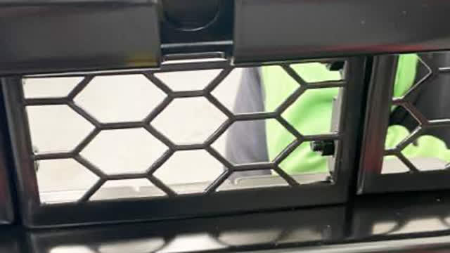 <p>Fit the camera to bull bar through the camera hole located above the radar mesh. Using the bolts from the camera blanking plate and camera bracket supplied, secure in place.</p>