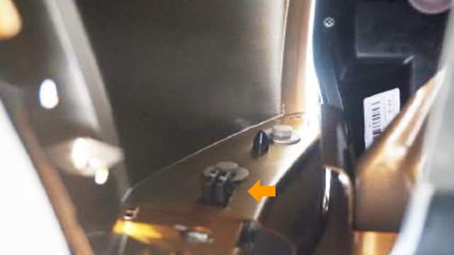 <p>To remove the factory bumper, depress
the inner clip and...</p>