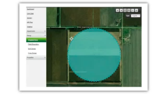 <p>Proceed to the setup tab.
It will automatically skip this field if your details are correct ( essentially the wet length of your machine ) and the irrigated area is correct.</p>