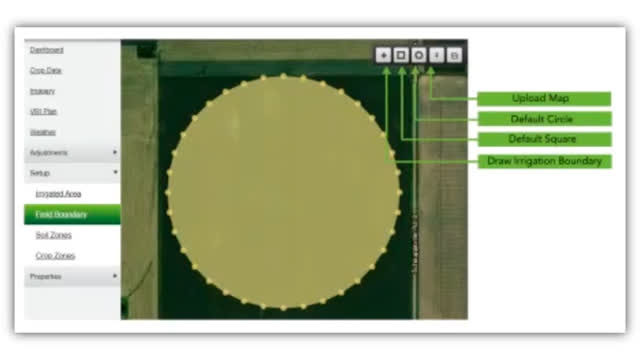 <p>In the next tab configure the field boundary, ensuring it aligns with the irrigation system.</p>