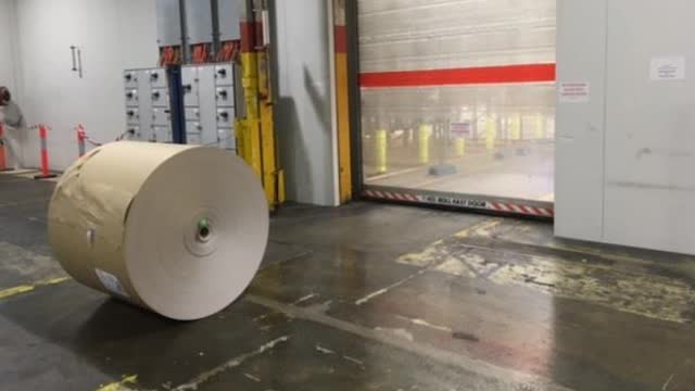 <p>The Air Skate is used to collect blank Paper Reels from between Line 1 & Flex 2 area & deliver them to either Flex 1 or 2. The crane will be used to load them onto the machine as per the current process.</p>