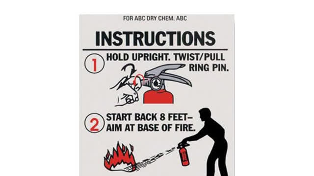 <p>Once you've used a fire extinguisher you should either dispose it or refill it. Not all fire extinguishers are refillable, so you'll have to read the instruction manual for your particular model.</p>