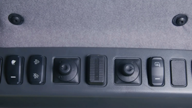 <p>Mirror and rear wiper controls.</p>