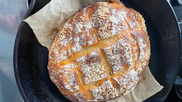 <p>Start preparing late afternoon for a great breakfast next day.</p>
<p>You need roughly 30 minutes of time to work the dough and about 14 hours to rest it in various steps of this recipe. This is where most of the magic happens! 😁</p>
<p>Baking the bread will take 30-45 minutes.</p>