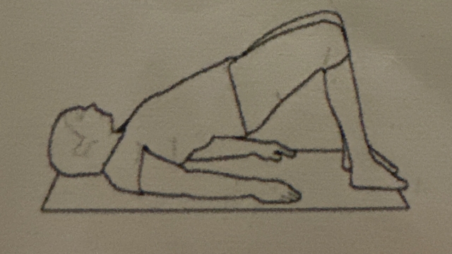 <p>Raise the hips</p>