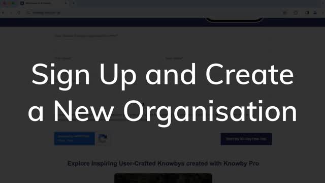 * [Sign Up and Create a New Organisation](https://knowby.show/4772e6be-cb3c-48eb-80aa-156c50bf3e35)