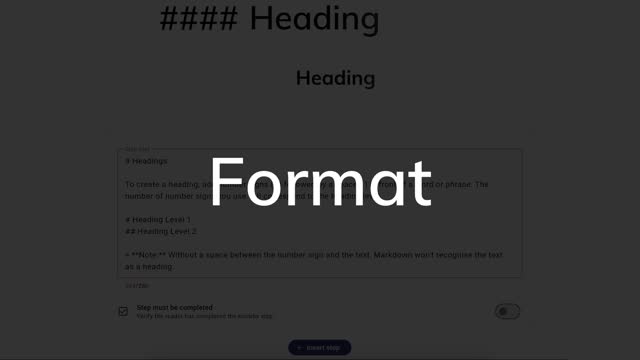 * [Markdown formatting for knowby description and steps](https://knowby.show/e3997d1e-a234-48cb-b229-8c9abcc34f91)
* [Markdown Examples](https://knowby.show/19cb28c9-a4c8-472e-a221-597b1cc7a810)