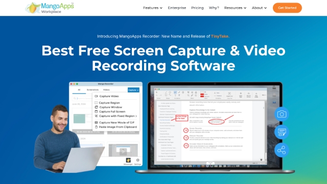 <h4><a href="https://workplace.mangoapps.com/mango-recorder">MangoApps Recorder</a></h4>
<p>TinyTake is a more basic screen recorder, but you can still record your screen for up to two hours, email your screen recording to colleagues, and even create a shareable link.</p>