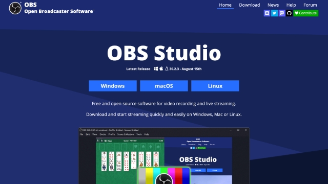 <h4><a href="https://obsproject.com">OBS Studio</a></h4>
<p>OBS Studio is an open-source software for video recording and live streaming. Designed for gamers to record and stream themselves playing video games, OBS Studio offers advanced post-production tools, like customizable transitions, muting or turning on audio sources, and editing, which allows you to tinker on almost every aspect of your recording or broadcast.</p>