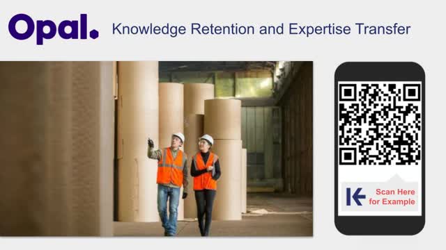 <p>As Opal prepared for key retirements, Knowby Pro preserved crucial expertise. The platform enabled easy capture and transfer of vital knowledge, ensuring rapid onboarding of new staff. This captured key know-how, reduced risks as experts retired, and made new employees productive from day one, minimising disruptions and onboarding costs.</p>
