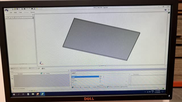 <p>Enter the dimensions of the sheet you wish to micro perf including thickness in the fields at the bottom of the screen.</p>
