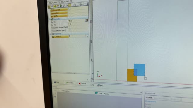 <p>Select both of the presses using the mouse and holding the shift key. Items will be selected if the mouse enters part of the rectangle.
The selected items will show blue when selected.</p>
