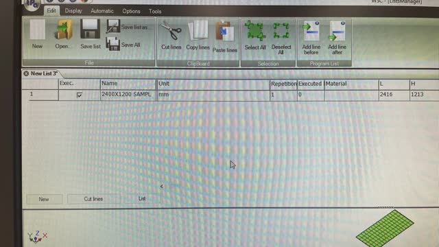 <p>When opened the program will show in the Name field. You can also change the Repetition field to run multiple panels of this program.</p>
