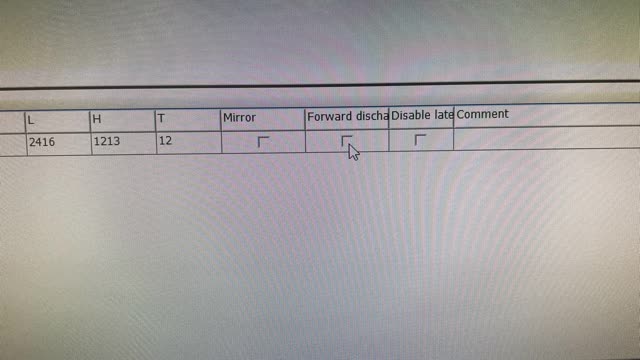 <p>By ticking the Forward Dischrge box the panel will eject from the back of the machine rather than returning to the original position</p>