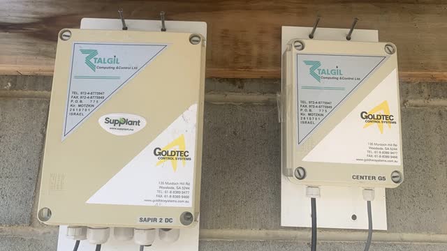 <p>Mount the two boxes with tech screws or the supplied U bolts.
You can mount them to a post or pole or building.
They can be side by side or top and bottom. It doesn’t matter.</p>