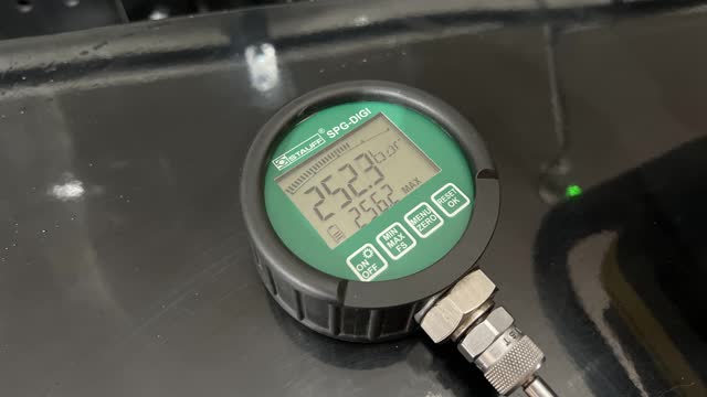 <p>Adjust the pressure limiter in to achieve a higher pressure to what we require at the Hawe valve</p>