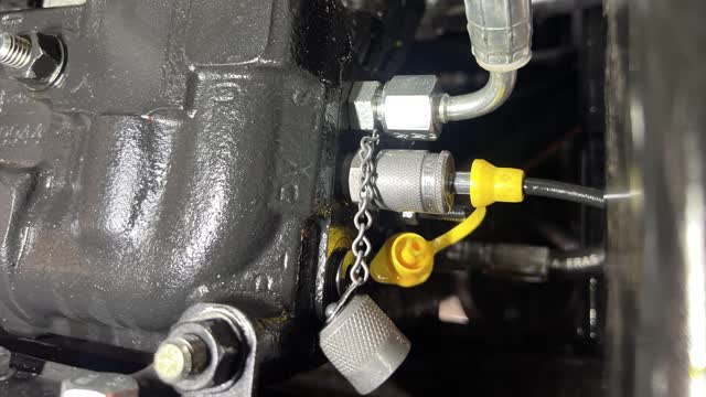 <p>Reconnect pressure gauge to PX port on the L90 valve to set pump pressure</p>