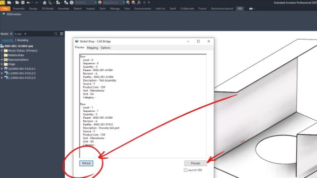 <p>Exporting</p>
<p>Hit "refresh" in the preview tab. If it looks ok on all the lines, then press process</p>