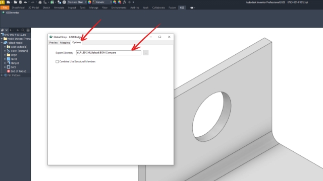 <p>Map the export location for the file by clicking on the "..." and following the folders shown in this photo.</p>
<p>If you don't have access to "\Mf-Globalshop" drive (shown as Y above) talk to IT and get assistance to map this for your PC</p>