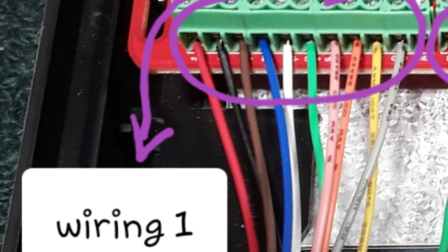 <p>Get one internal connector cable and select these colours: Wiring 1: Red (use the red label with yellow heat shrink end), Black, Brown, Blue, White, Green, Pink, Orange, Yellow, and Grey. For Purple and Red, bend and secure with tape. If it needed, adjust the length to 14 cm (included the Body)</p>