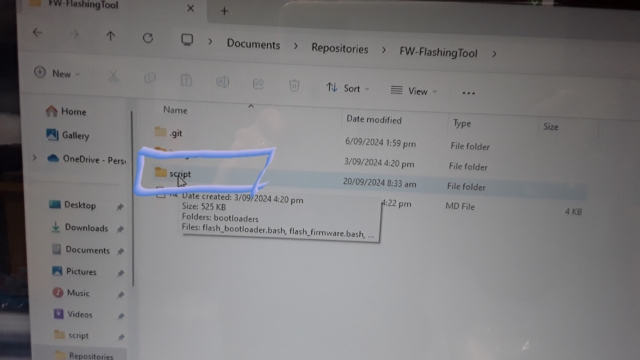 <p>Double-click on the Script folder.</p>