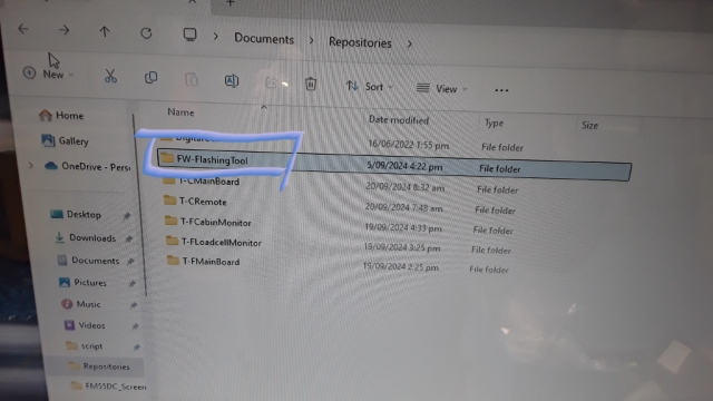 <p>Next, select the FW-Flash Tool folder and double-click to open it.</p>