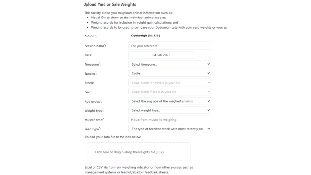 <p>Fill required fields,  attach your weight file via CSV and save changes</p>