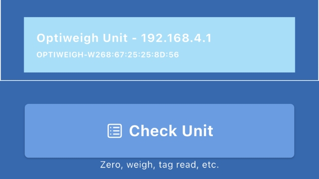 <p>Check unit</p>