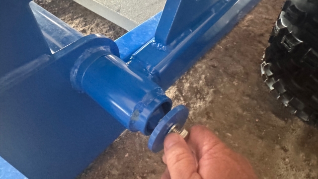 <p>Secure the wheels in place with the axel</p>