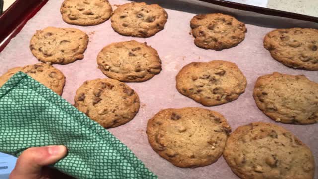 <p>Just right! Cool on baking sheets for 2 minutes; remove to wire racks to cool completely.
I always make a double batch as these cookies freeze well.</p>