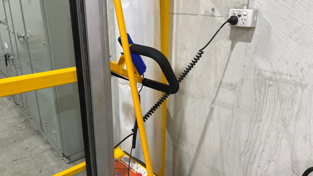 <p>Charge the unit by plugging into a wall outlet.</p>