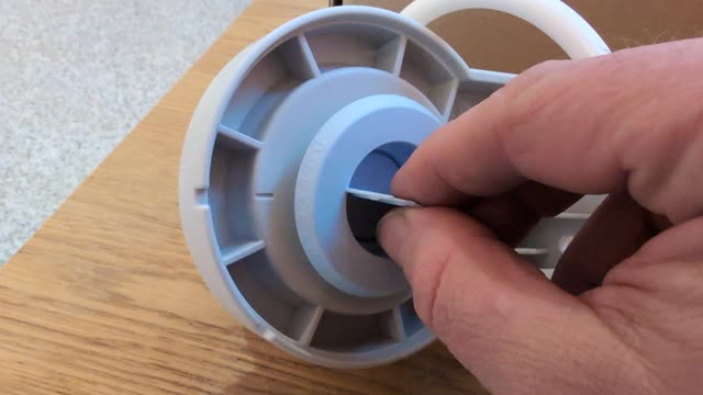 <p>If the tool isn't already inserted, place it into the head here.</p>