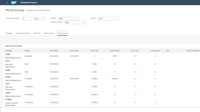 <p>In the end, you can see "Completed" Work Orders, "In Progress" Work Orders and "Planned" Work Orders</p>