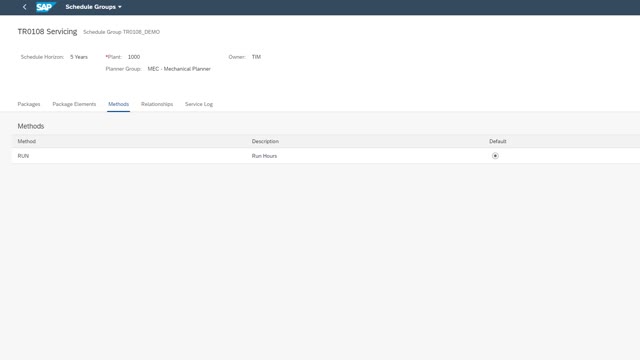 <p>This plan only has 1 method to calculate the Service Schedule, but it could have multiple!</p>