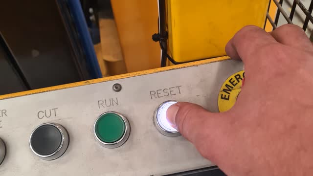 <p>Once done RESET buttoen will need to be pressed ( This process will have to be done everytime you open the SAFETY CAGE )</p>