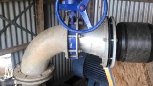 <p>If it isn’t turning well close the large tap slightly inside the shed until the wheel is spinning well outside</p>