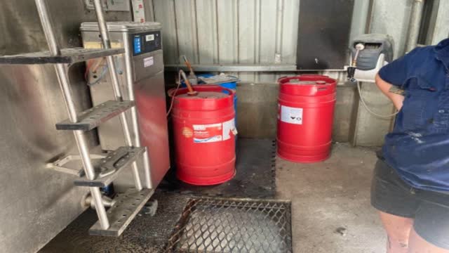 <p>Check all chemical drums</p>