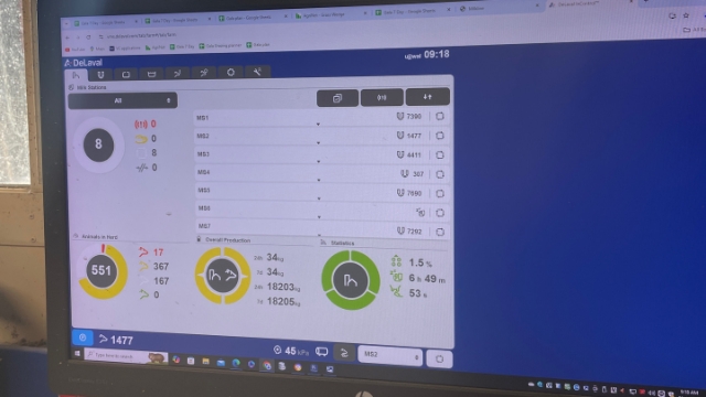 <p>Go to the the delaval incontrol page</p>
<p>And individually put all robots into atuomatic mode. (Clear any alarms)</p>