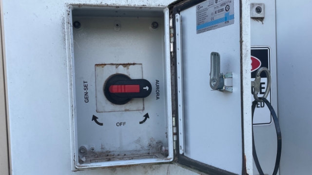 <p>Make sure you have the key for the change over switch box</p>