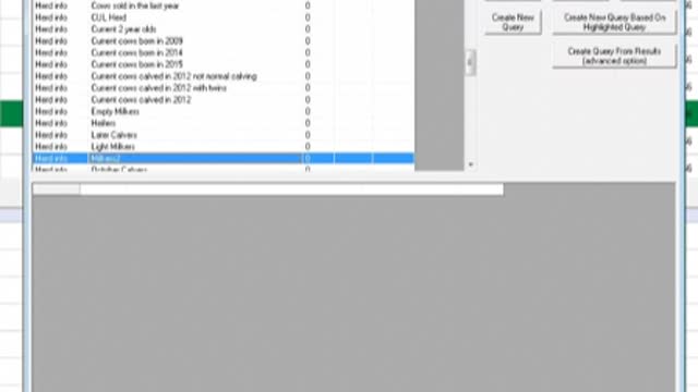 <p>scroll down until you find the Milkers2 query</p>