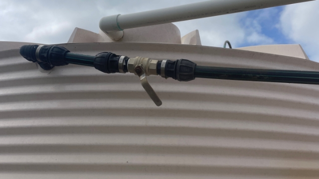 <p>tanks closer to feed pad are dam filled</p>