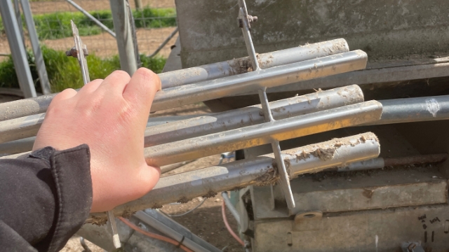 <p>Pull magnets out and clean off</p>