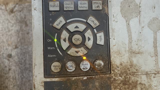 <p>Press auto on and you should have water pressure again in the dairy</p>