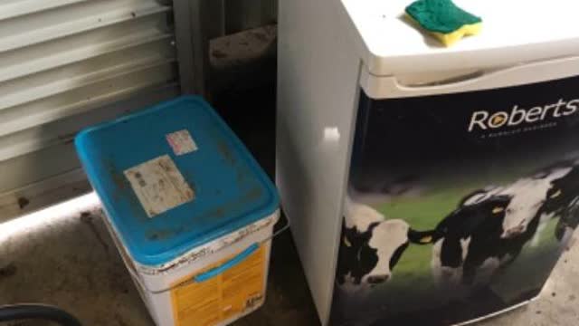<p>Go to vaccine fridge and open cepravin bucket</p>