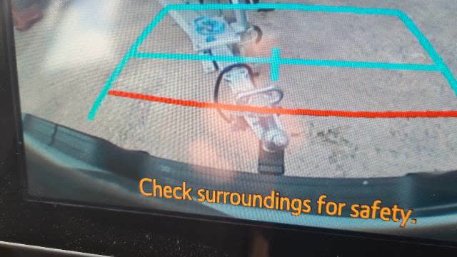 <p>It may look like this in your reversing camera</p>