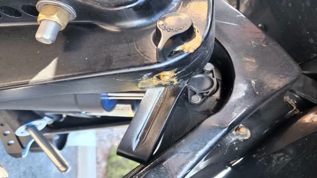 <p>If your motor has a road lock, or similar, unlock this now</p>