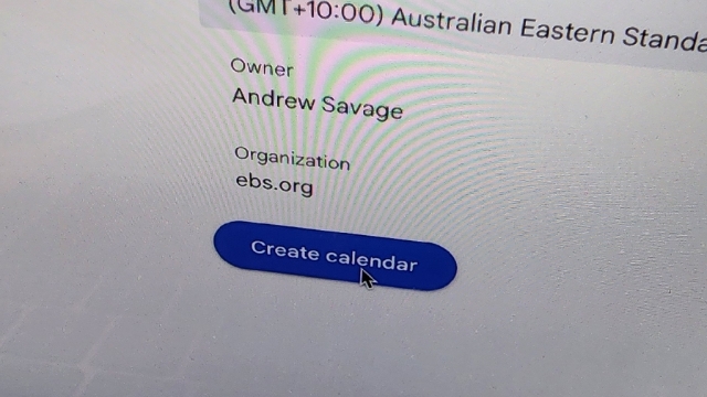 <p>Create Calendar</p>
