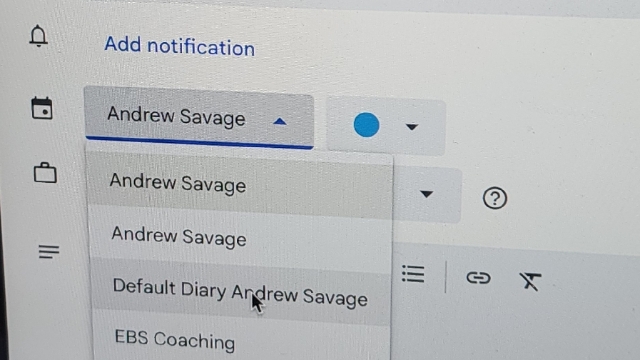 <p>Set the event to your 'Default diary'</p>
